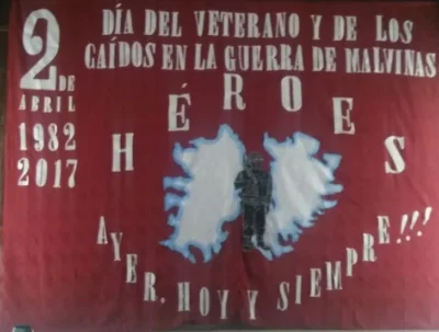 Telon de fondo para 2 de abril Dia combatiente de malvinas