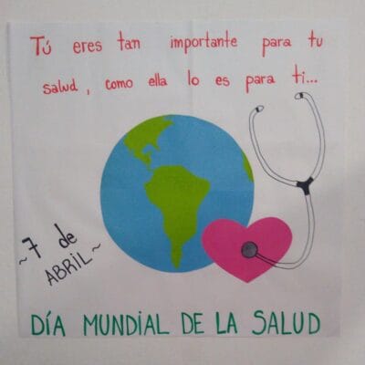 cartel aula dia mundial de la salud