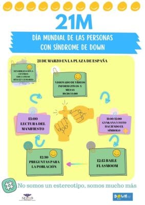 cartel informativo sobre dia munidal del sindrome de sown cartel informativo sobre dia munidal del sindrome de sown