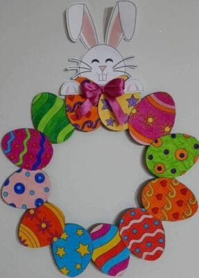 corona de huevos de pascua corona de huevos de pascua