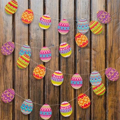 girnalda huevos de pascua niños girnalda huevos de pascua niños