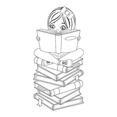 ilustracion para pintar dia del libro ilustracion para pintar dia del libro