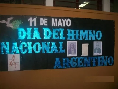 Cartel escolar Himno nacional argentino 11 de mayo Cartel escolar Himno nacional argentino 11 de mayo