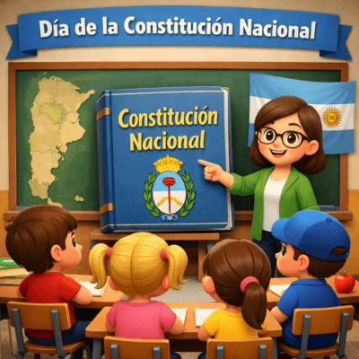 Carteleras y afiches sobre la Constitución Nacional Argentina
