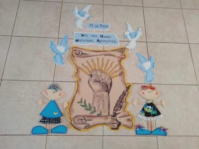 Ilustracion para Cartel escolar Himno nacional argentino 11 de mayo Ilustracion para Cartel escolar Himno nacional argentino 11 de mayo