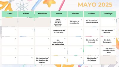 PDF de Calendario y efemerides de mayo 2025