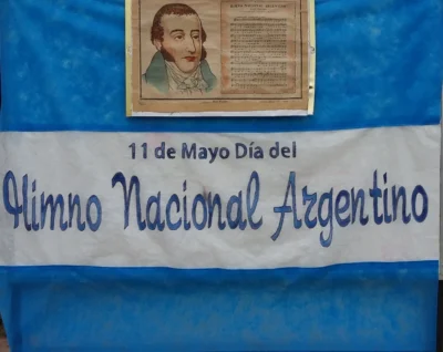 Telon escolar Himno nacional argentino 11 de mayo Telon escolar Himno nacional argentino 11 de mayo