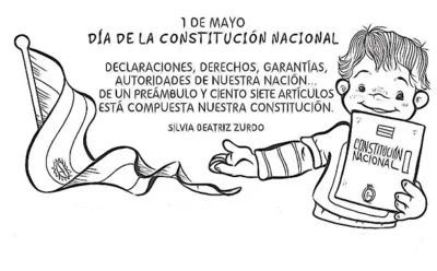 actividad para pintar sobre la Constitucion Nacional Argentina actividad para pintar sobre la Constitucion Nacional Argentina