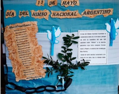 cartelera escolar original Himno nacional argentino 11 de mayo cartelera escolar original Himno nacional argentino 11 de mayo