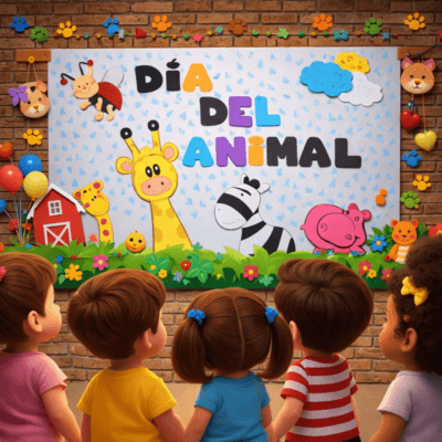 carteles y decoraciones para el dia del animal