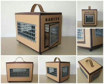 hacer valija porta animales con carton hacer valija porta animales con carton