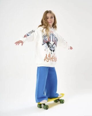joggins niña con pantalon algodon wide leg