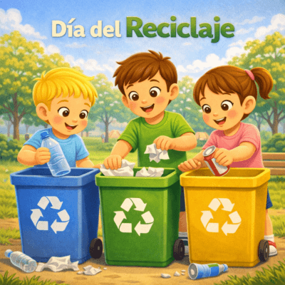Día del Reciclaje Carteleras y recursos escolares