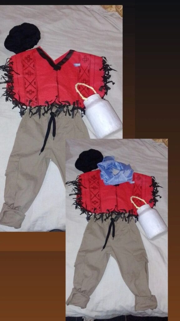 Disfraz de lechero para 25 de mayo