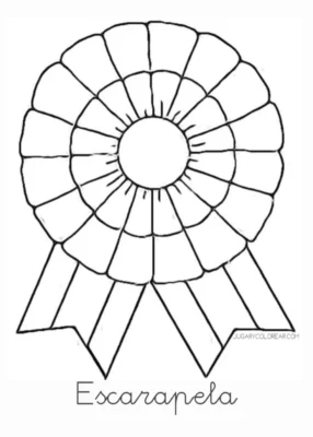 Escarapela para colorear Dia de la escarpela 18 de mayo Escarapela para colorear Dia de la escarpela 18 de mayo
