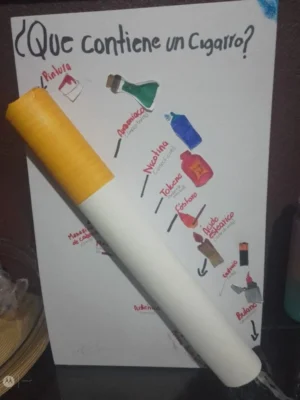 Maqueta sobre el cigarrillo Dia mundial sin tabaco Maqueta sobre el cigarrillo Dia mundial sin tabaco