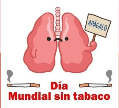 Poster para compartir Dia mundial sin tabaco
