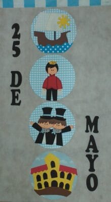 carrtekes decorativos acto 25 de mayo