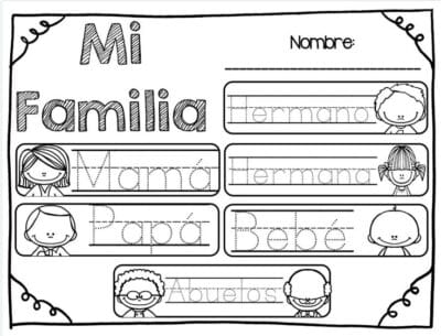 trabajo primer grado dia de la familia trabajo primer grado dia de la familia
