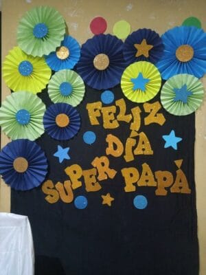 Cartel bienvenida para dia del padre