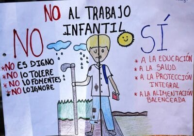 Dia contra el trabajo infantil afiche
