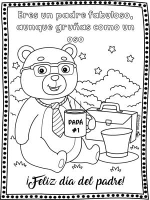 Dibujo para pintar dia del padre Dibujo para pintar dia del padre