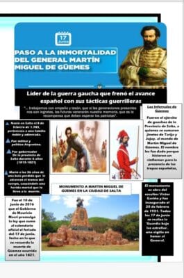 afiche informativo sobre guemes