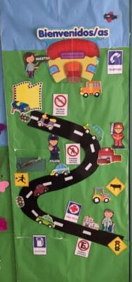 decorar aula seguridad vial