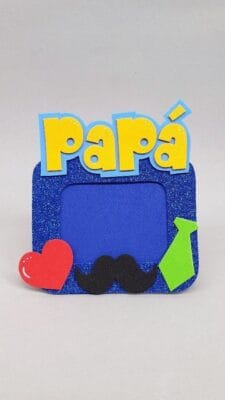 ideas para manualidades dia del padre portaretrato