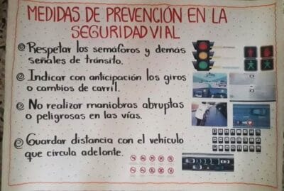 medidas de prevencion de seguridad vial afiche