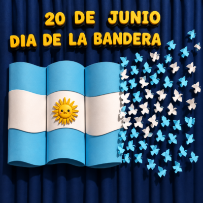 telones dia de la bandera argentina