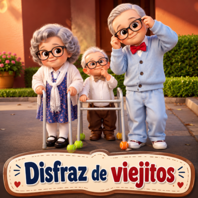 disfraces de viejitos abuelitos para niños