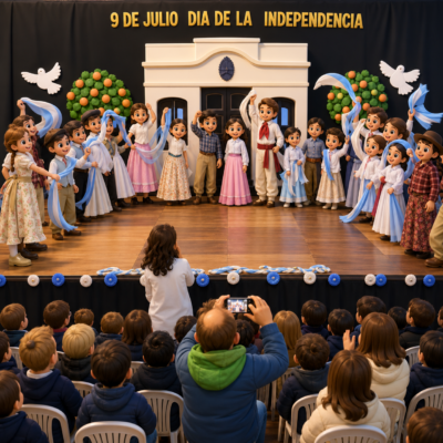 vestimenta para el acto del 9 de julio independencia argentina