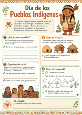 Fichas de actividades sobre los pueblos indigenas Fichas de actividades sobre los pueblos indigenas