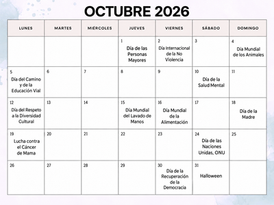 calendario efemerides octubre 2026
