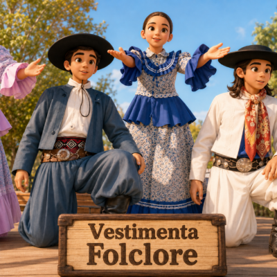 vestimenta de folclore para niños argentina