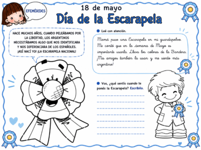 Ficha de actividad para el dia de la escarapela argentina Ficha de actividad para el dia de la escarapela argentina