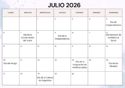 Efemerides - calendario escolar julio 20206 Efemerides - calendario escolar julio 20206