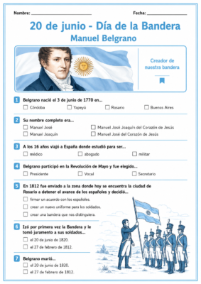 Actividades para secundaria para dia de la bandera