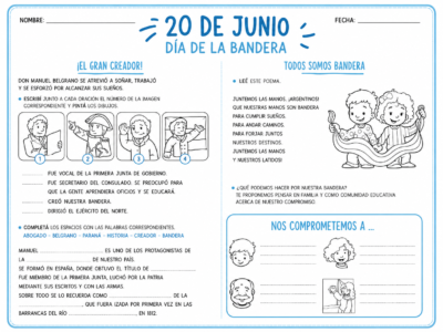 dia de la bandera argentina para primaria