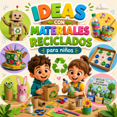 ideas con materiales reciclados para niños