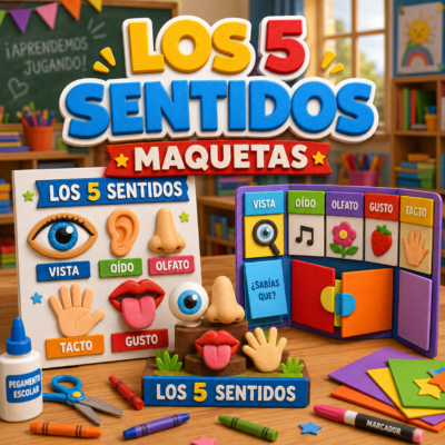 Maquuetas de los 5 sentidos