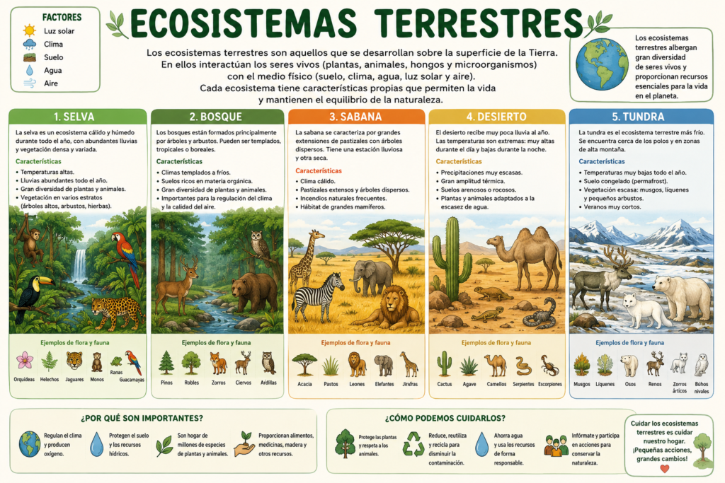 lamina de los ecosistemas terrestres