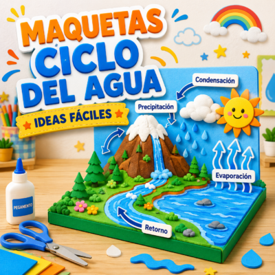 maquetas del ciclo del agua