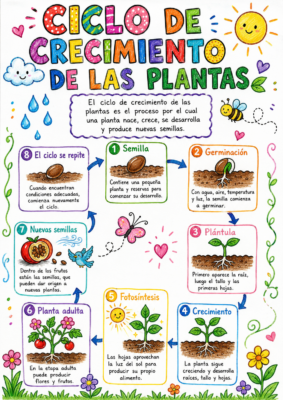 ciclo de crecimiento de las plantas