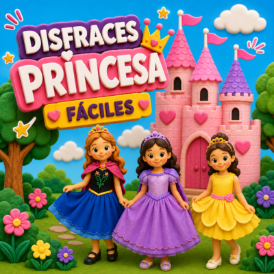 Disfraces de Princesas Fáciles para Niñas - Ideas Bonitas y Creativas ideas de disfraces de princesa