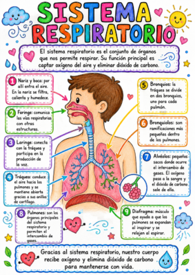 lamina del sistema respiratorio