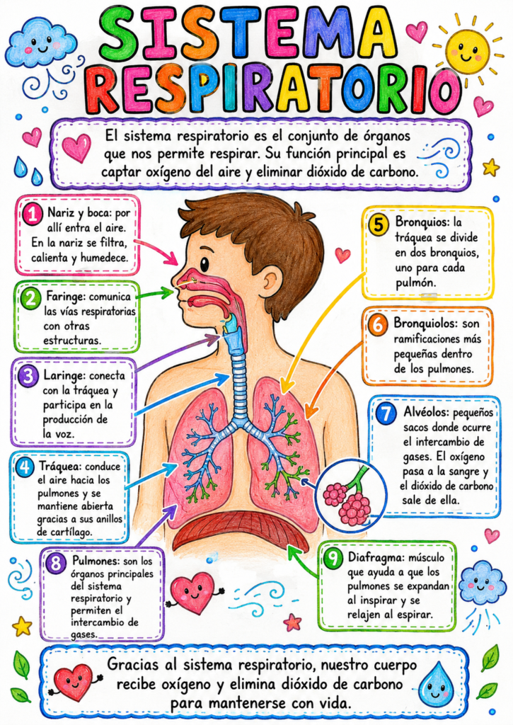 lamina del sistema respiratorio